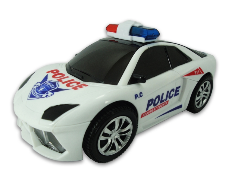 Carrinho 3D Police Com Luz Som E Movimento - Bo