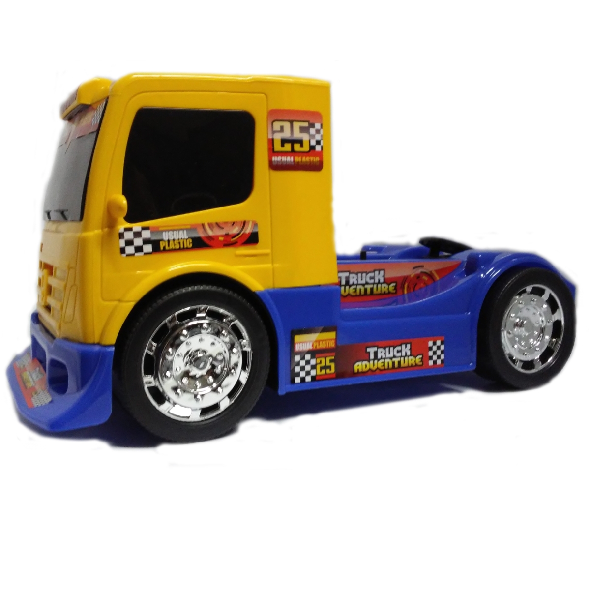 Caminhao Fast Truck - Usual Plastic - 104 Cabine Amarelo Chassi Azul