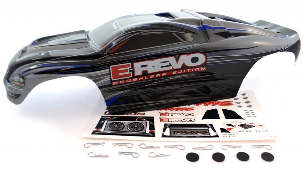 Bolha E-Revo 1/10 Original - Traxxas - Azul E Cinza