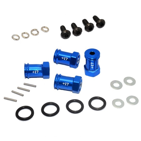 Alongador / Extensor De Roda Sextavado De 12Mm Tamanho De 17Mm - Gpm Racing - Azul