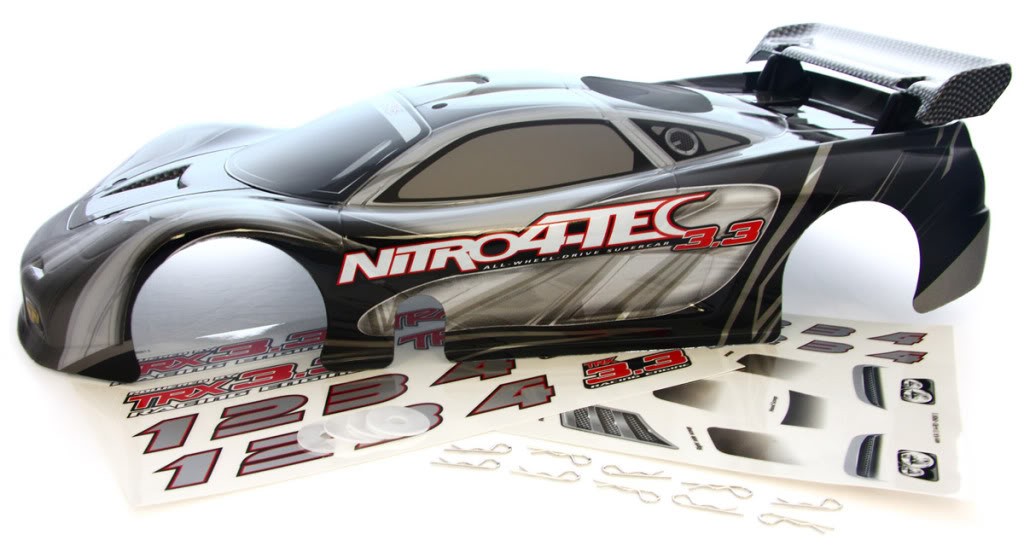 Bolha Nitro 4 Tec 3.3 - Traxxas - Preto