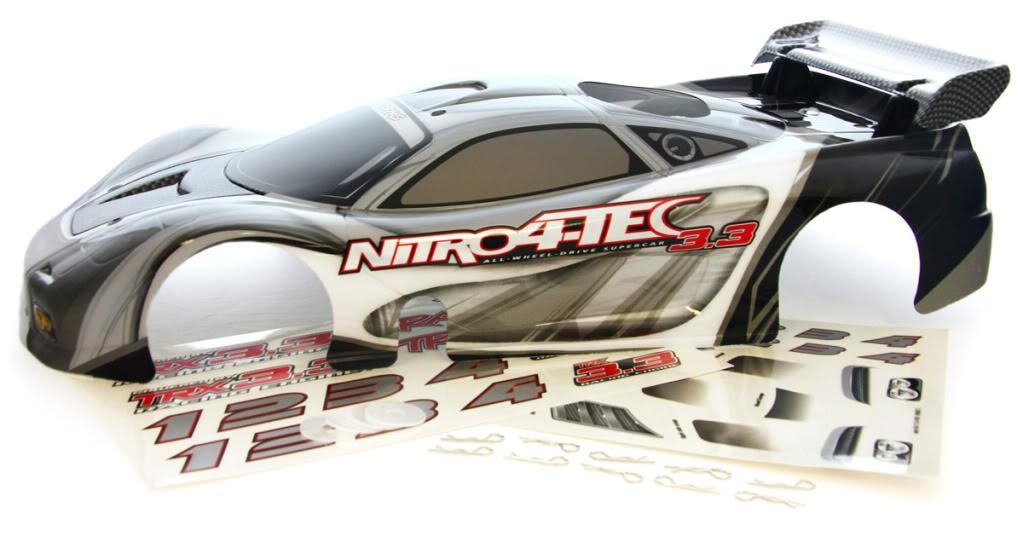 Bolha Nitro 4 Tec 3.3 - Traxxas - Branco