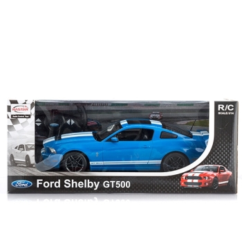 Carrinho Ford Shelby Gt 500 - Rastar - Azul Controle Remoto