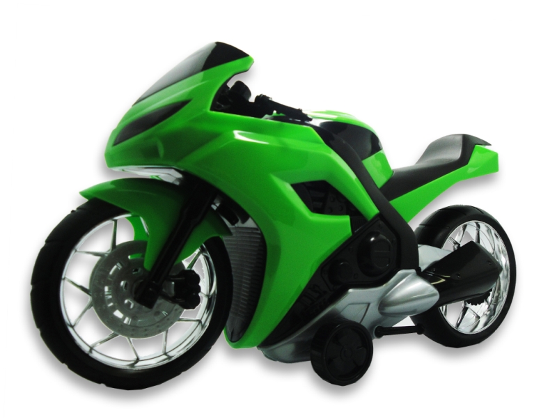 Moto Evolution - Bs Toys - Frico - Pneus De Borracha Verde