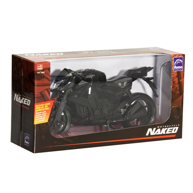 Moto Naked Motorcycle - Roma - Preto