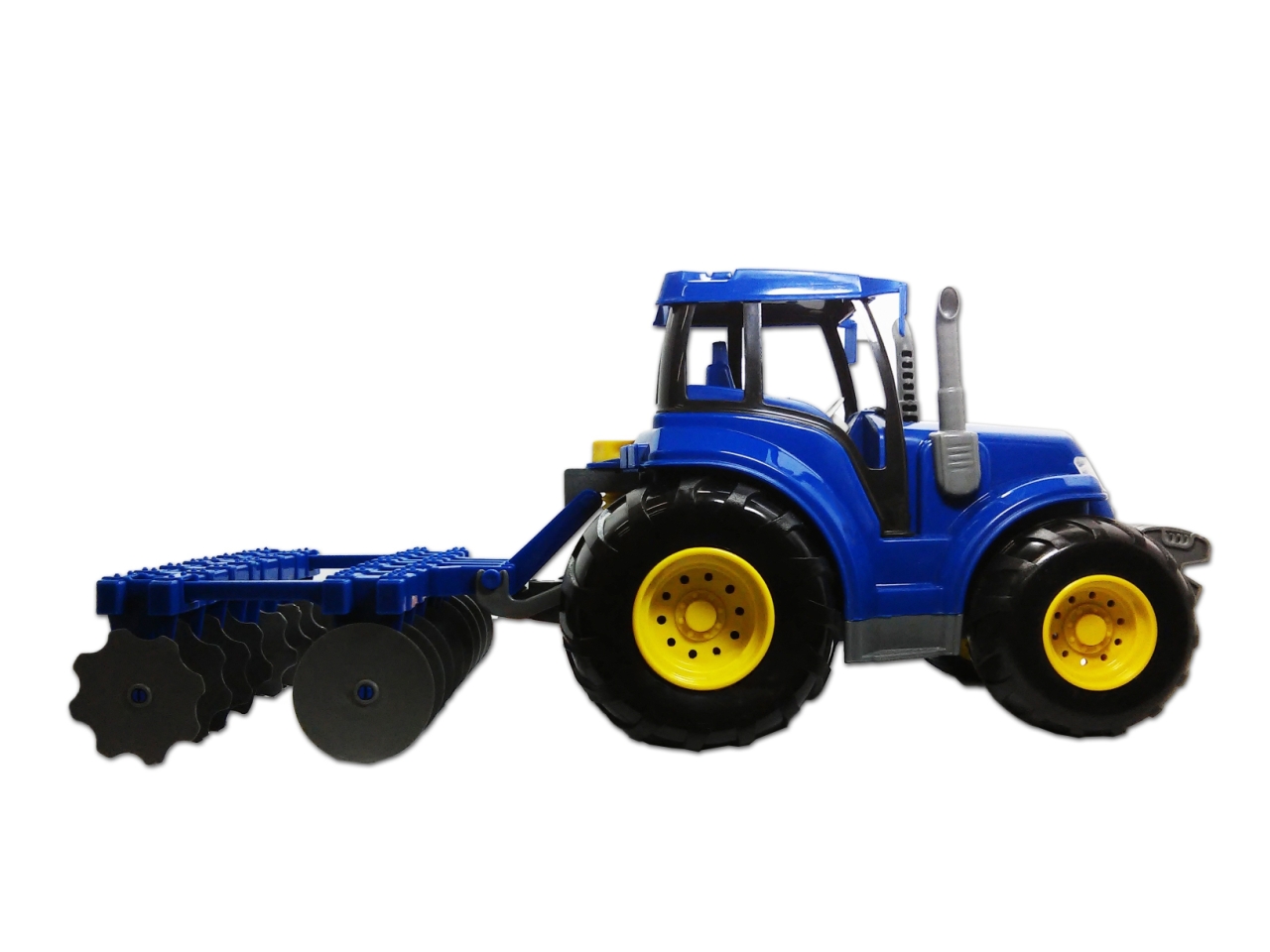 Trator Arado Fazendeiro - Poliplac - 5979 Azul Pneus De Borracha
