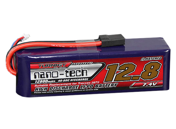 Pack Bateria - Nano-Tech Turnigy - 12800Mah 2S 40-80C Plug Traxxas Tra2875