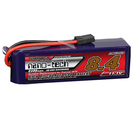 Pack Bateria - Nano-Tech Turnigy - 8400Mah 3S 40-80C Plug Traxxas Tra2878