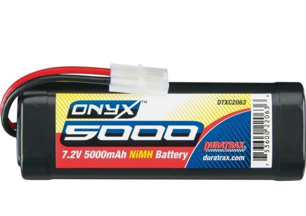 Pack Bateria Nimh Onyx - Duratrax - 5000Mah 7.2V Plug Tamiya Dtxc2063