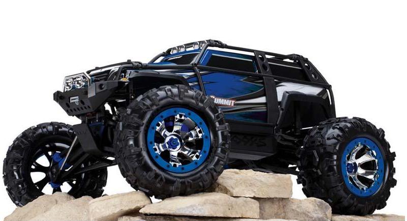 Auto 1/10 Summit Truck 4X4 Rtr Tqi 2.4 Ghz Com 2 Baterias 3000Mah Nimh - Traxxas - Tra56076-1 Id Azul