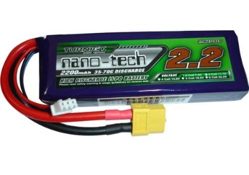 Pack Bateria - Nano-Tech Turnigy - 2200Mah 2S 35-70C